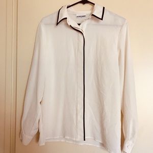 Long sleeve white sheet blouse 👚